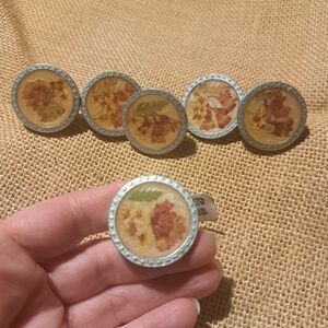 Set Of 6 Pressed Flower Drawer Knobs - Anthropologie